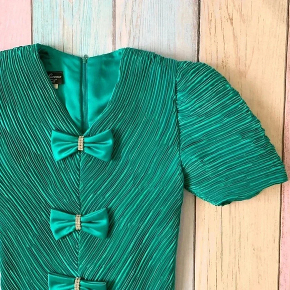 Vintage karen lawrence bows top and skirt two piece set - Picture 7 of 16